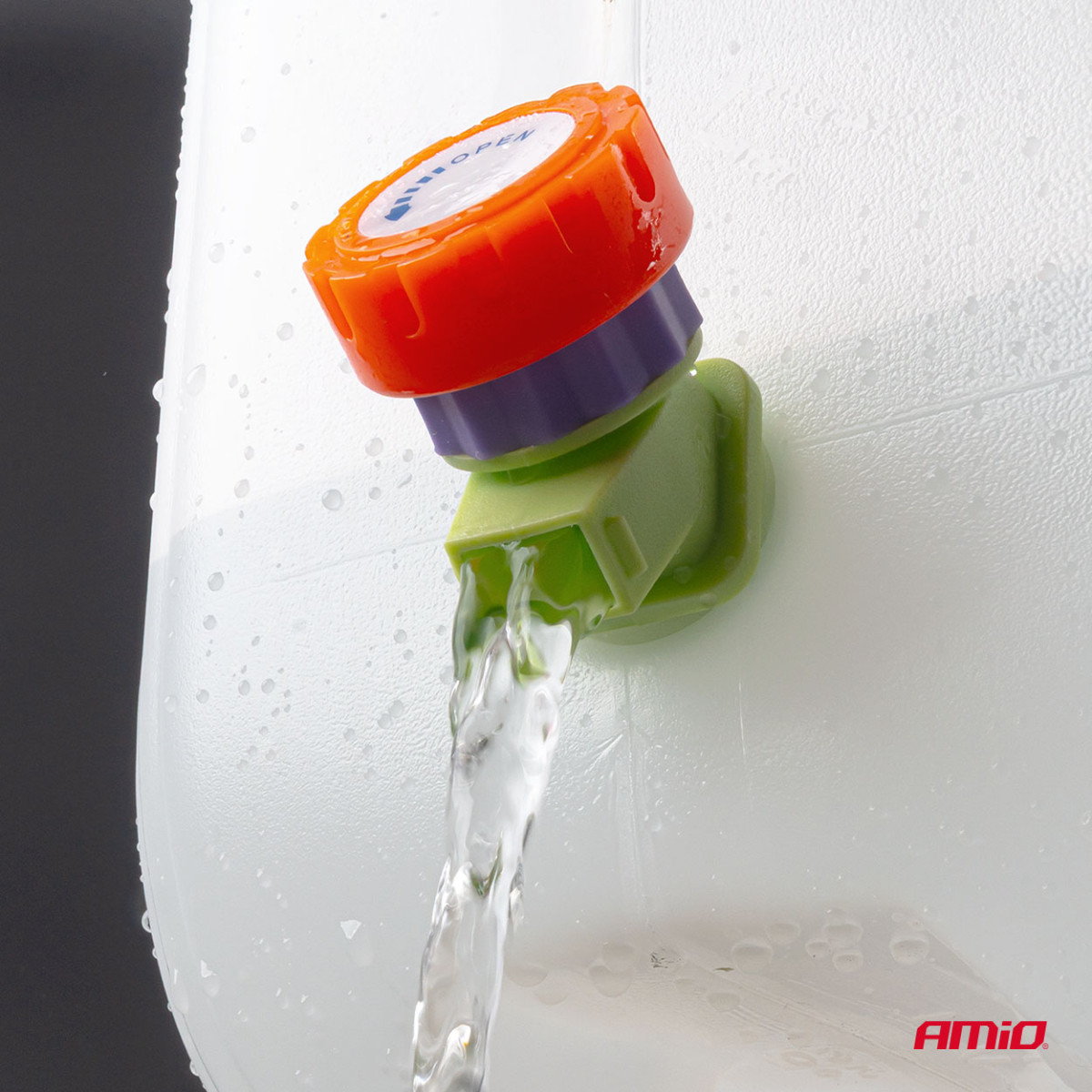 Plastic water tank with tap, 10 l, AMIO-05143