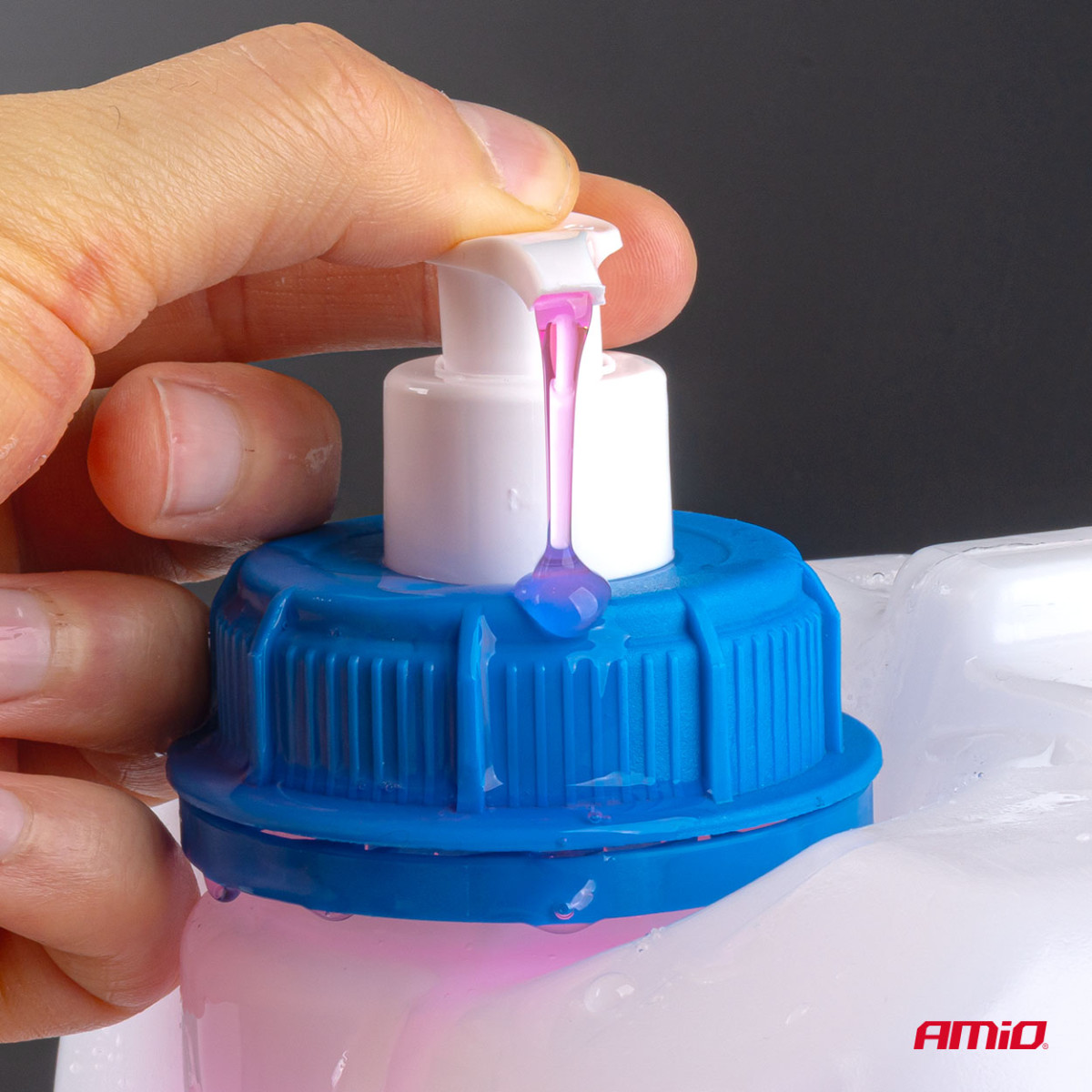 Plastic water tank with tap and soap dispenser, 10 l, AMIO-05146