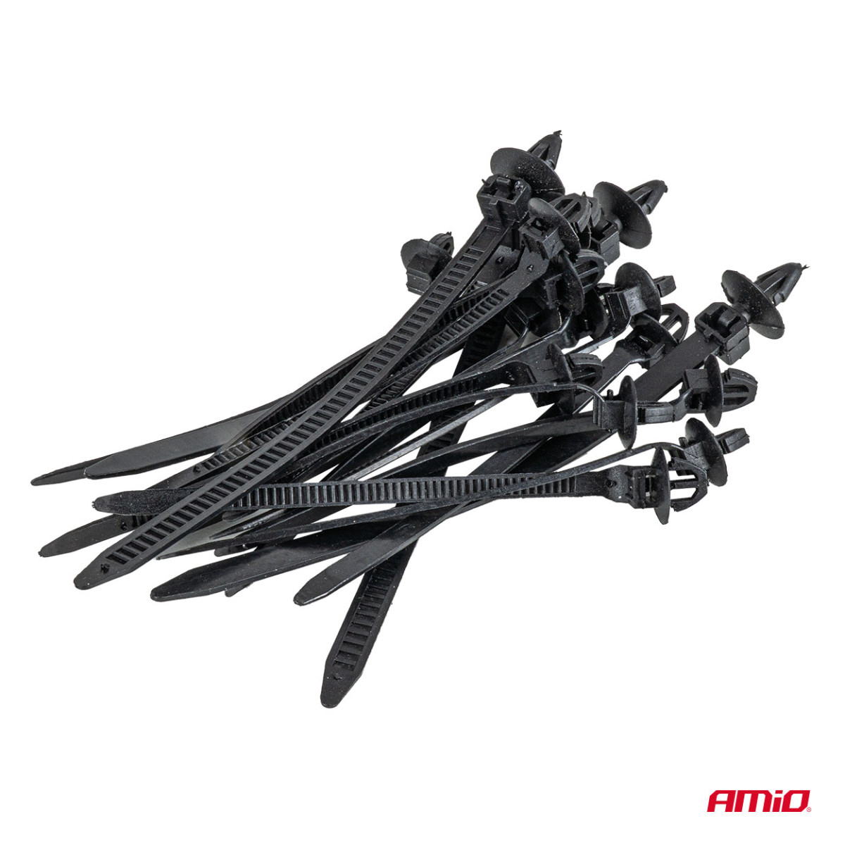 Plastic welding kit with pins and clips, 1211 pcs. AMIO-04746
