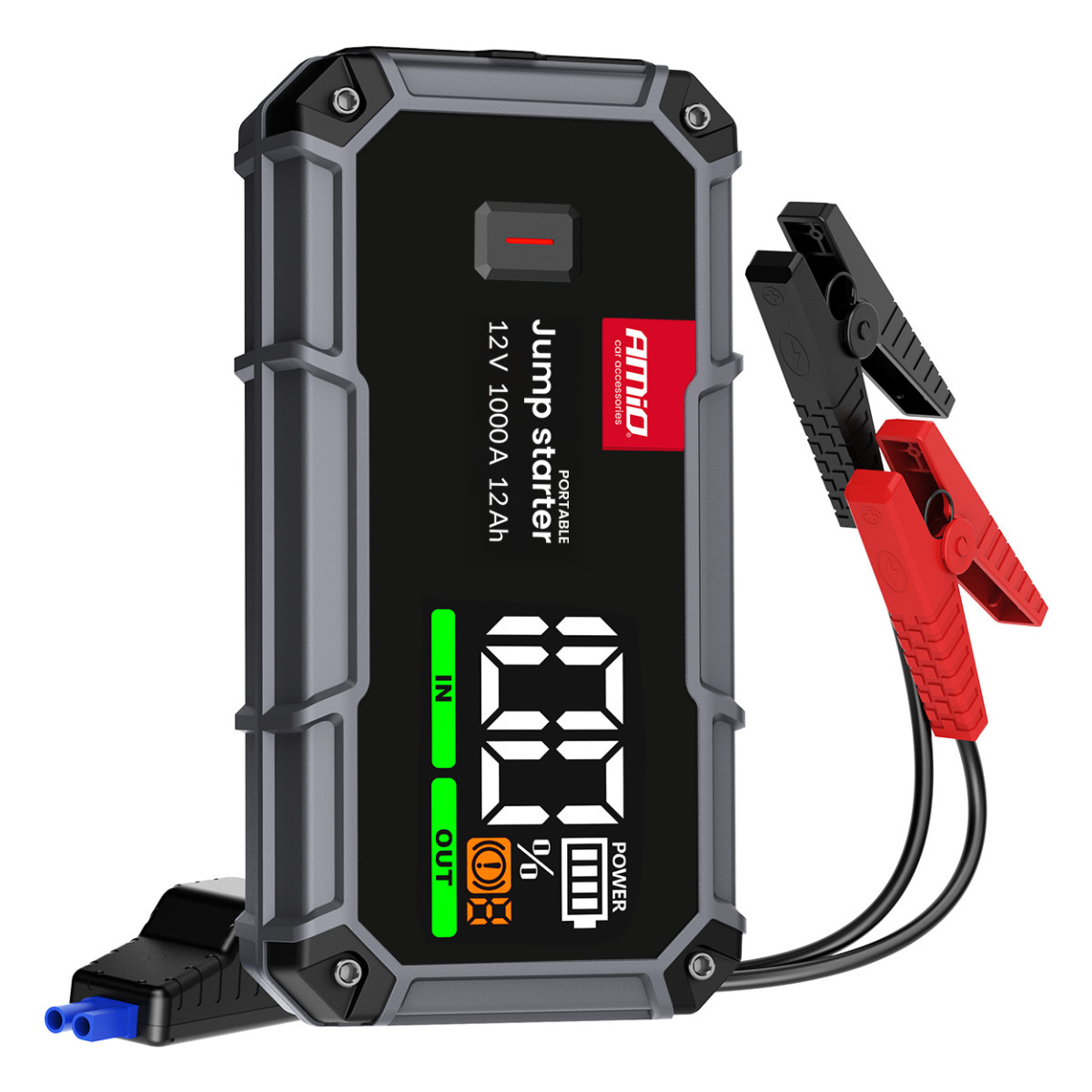 3in1 Car Jump Starter/LED/Powerbank 12V 12Ah 1000A PRO AMIO-04676