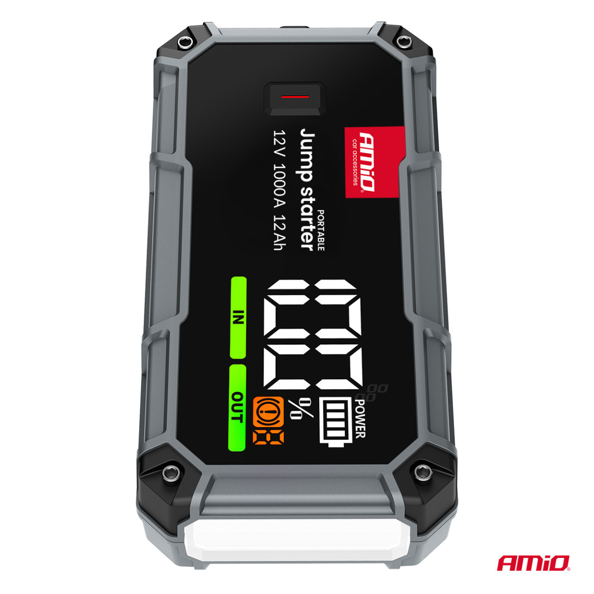 3in1 Car Jump Starter/LED/Powerbank 12V 12Ah 1000A PRO AMIO-04676