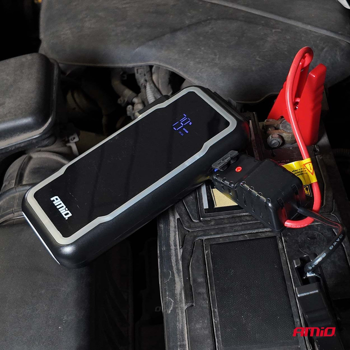 3in1 Car Jump Starter/LED/Powerbank 12V 12Ah 1600A AMIO-04678