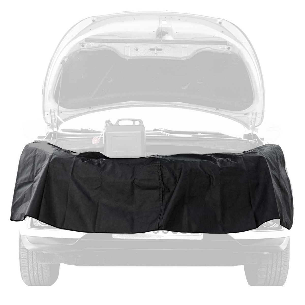 Protective service cover for the front of the car