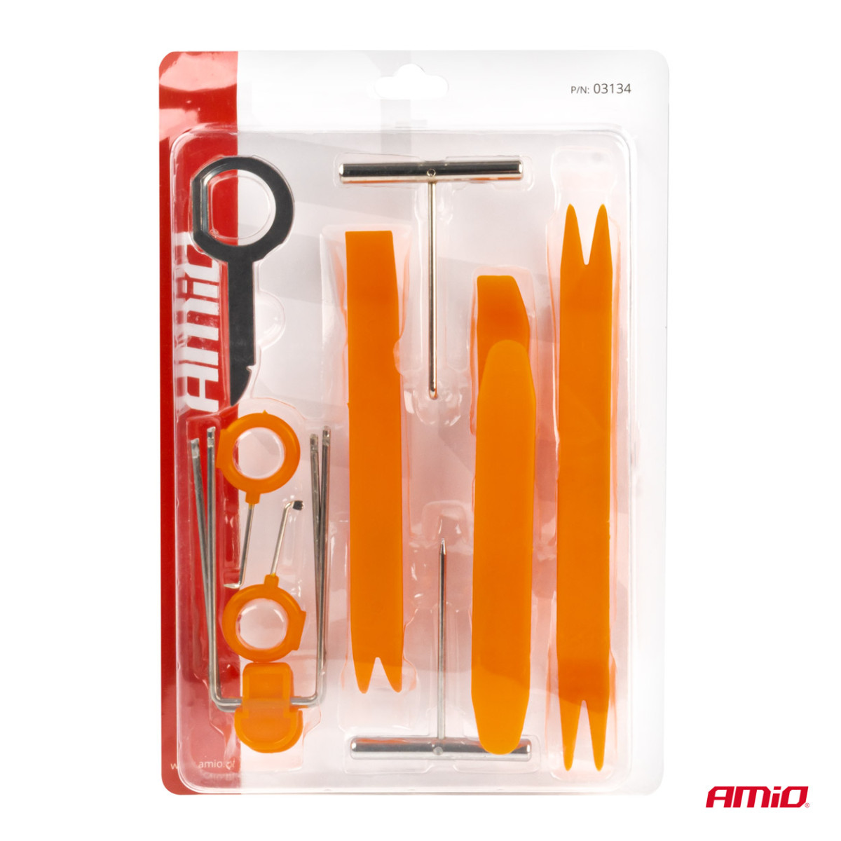 Radio and mounting tool set, 12 pcs., AMIO-03134