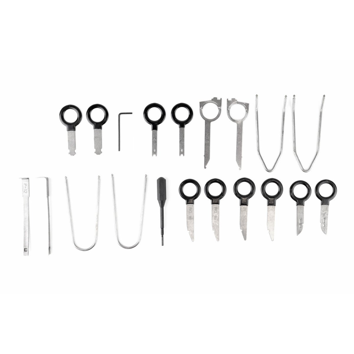 Car radio removal tool set, 20 pcs., AMIO-02515