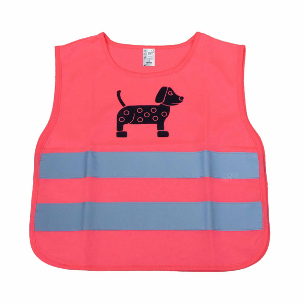 Children's reflective vest DOG, pink AMIO-03990