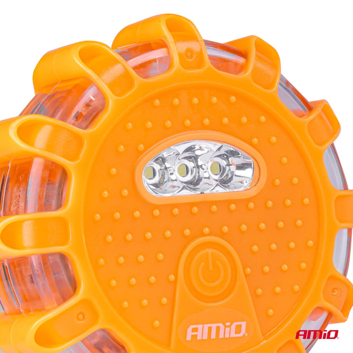 Portable LED warning light with spotlight function 3xAAA IP65 12SMD + 3SMD