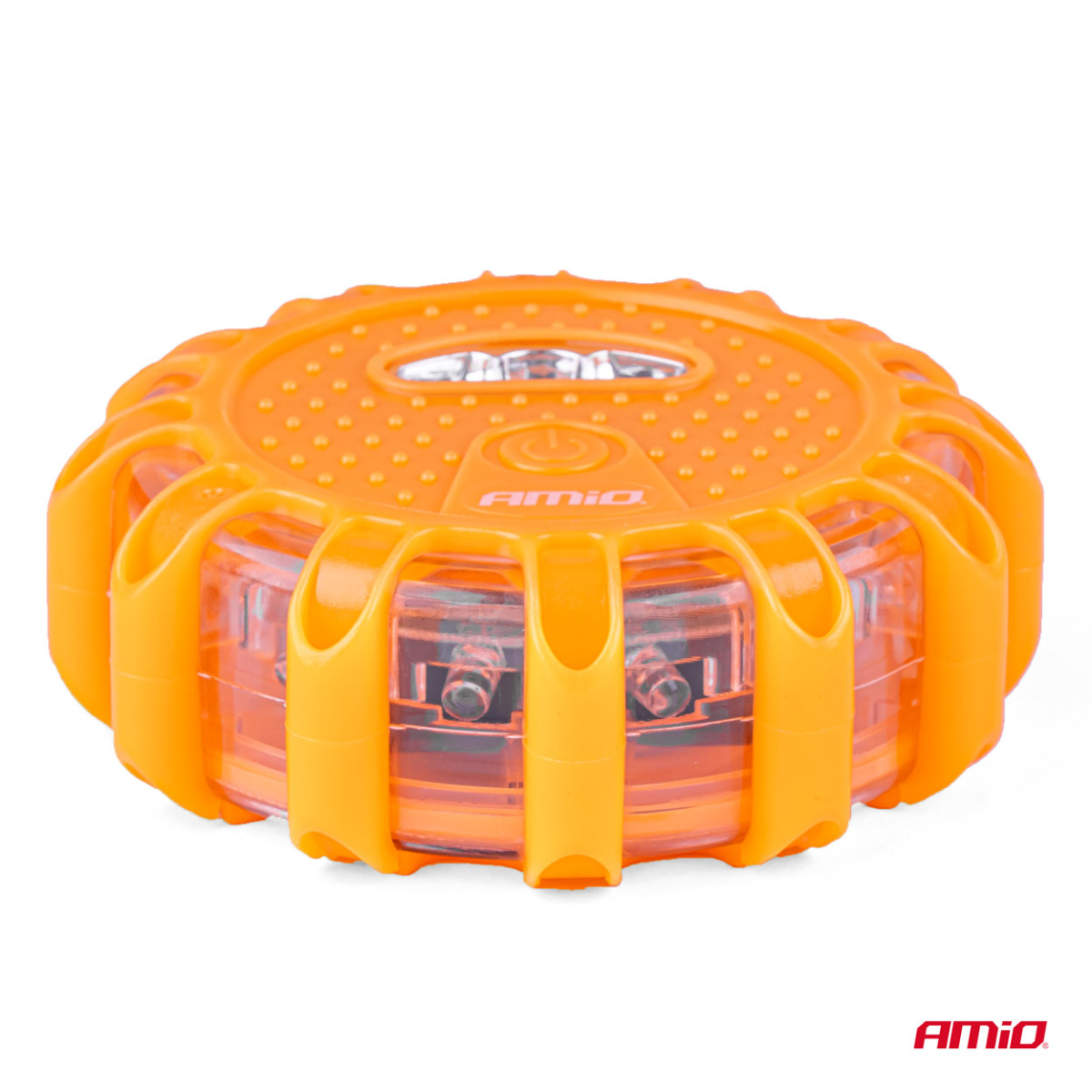 Portable LED warning light with spotlight function 3xAAA IP65 12SMD + 3SMD