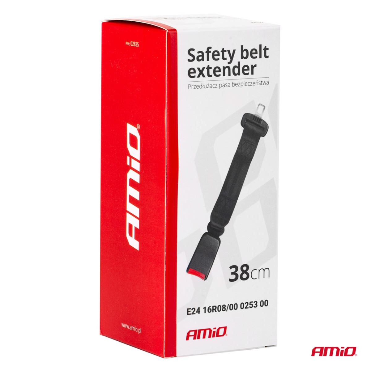 Seat belt extender 38 cm AMIO-02835