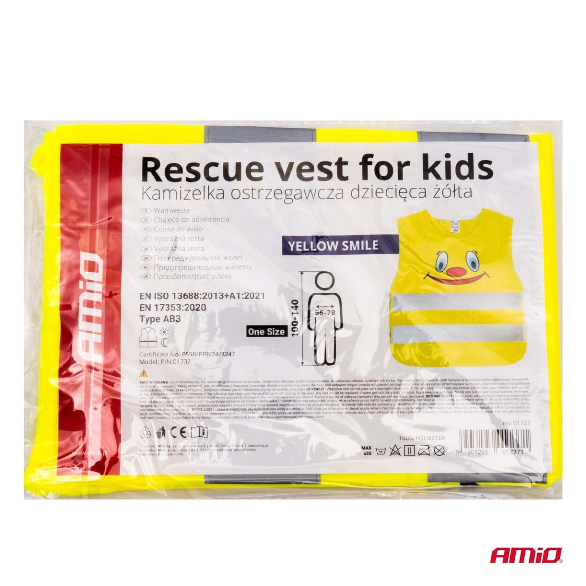 Children's reflective vest AMIO-01737