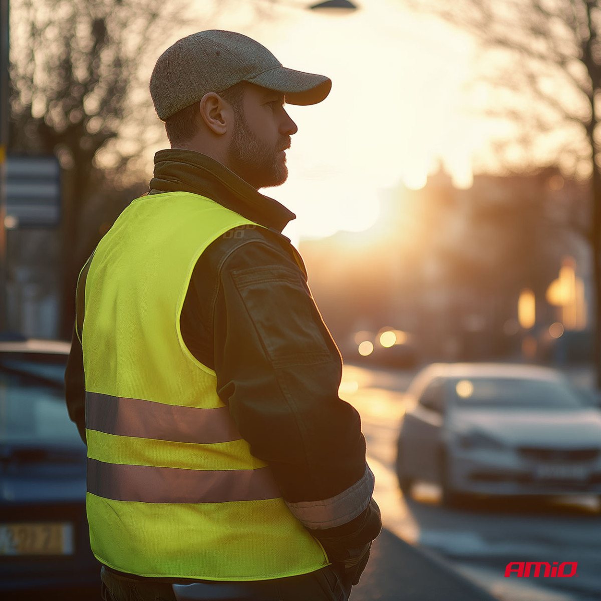 Reflective vest XXL, yellow AMIO-01734