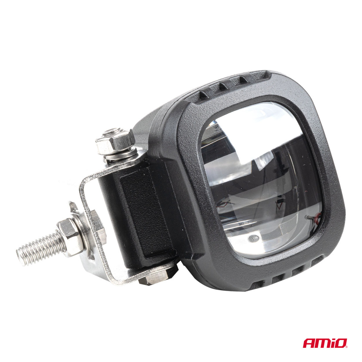 Safety zone light for forklifts, red light, 10W 10–80V IP6K9K AMIO-04868