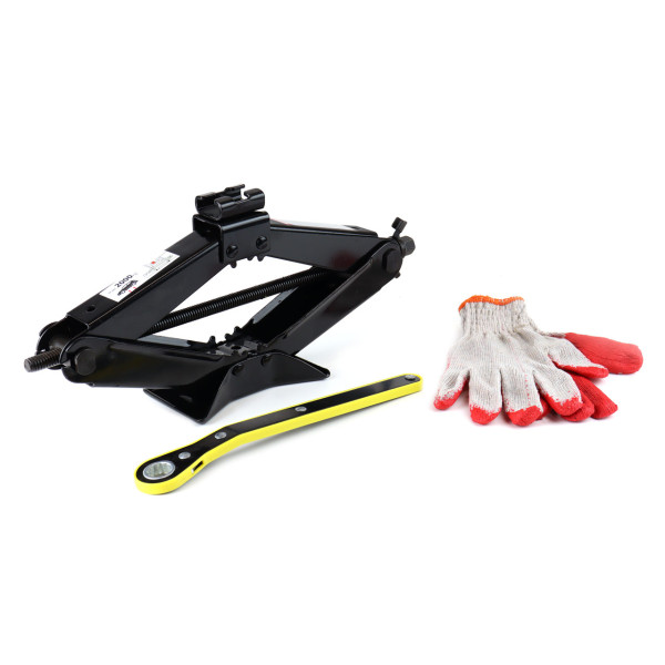 Trapezoidal lift 2000 kg with handle and gloves, AMIO-02479