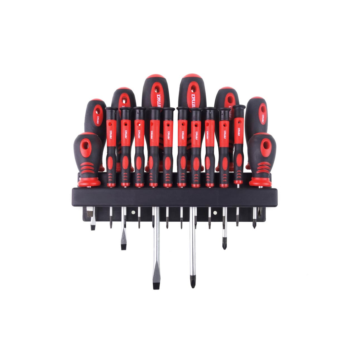 Screwdriver set with holder CR-V, 18 pcs., AMIO-02411