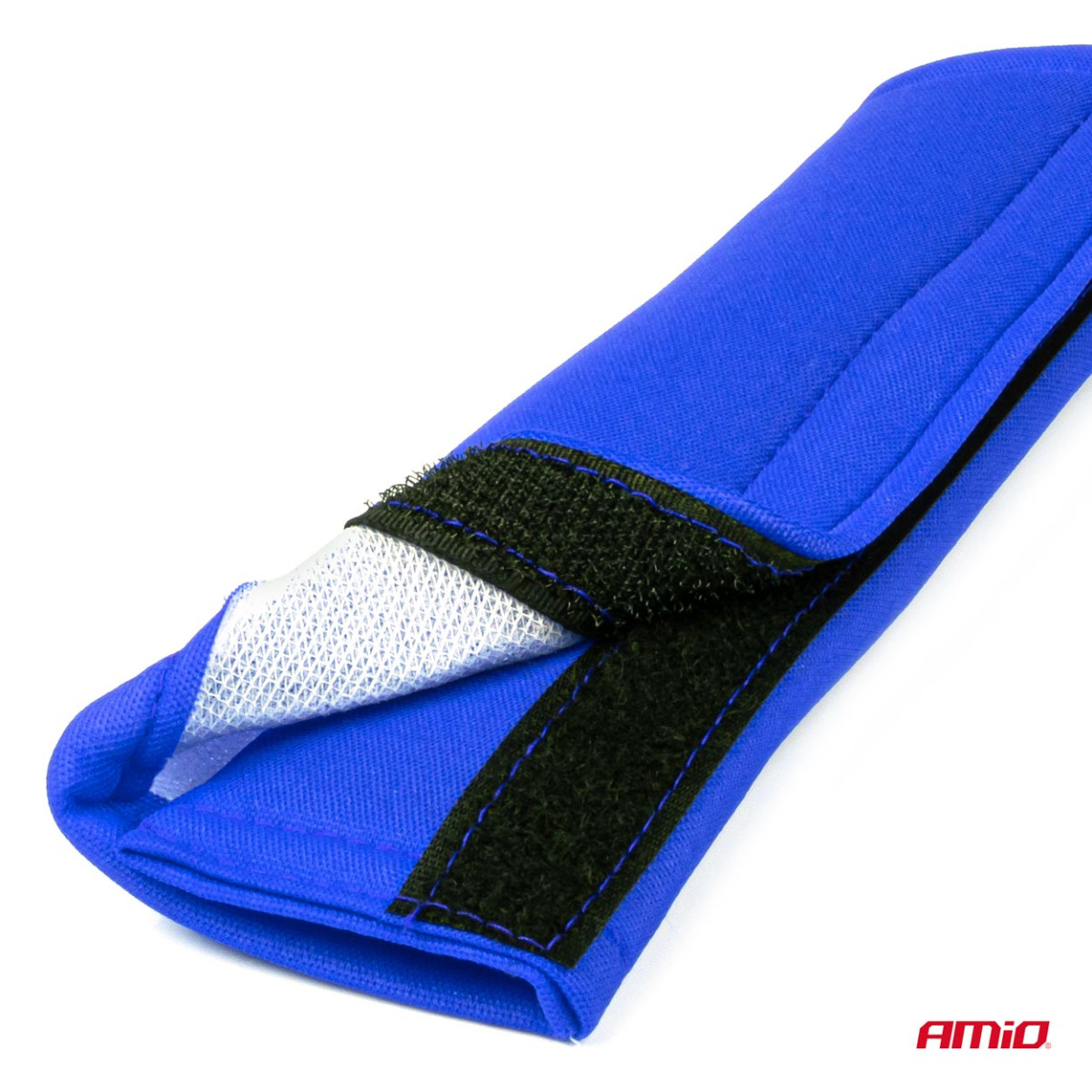 Seat belt pads, blue, 2 pcs.
