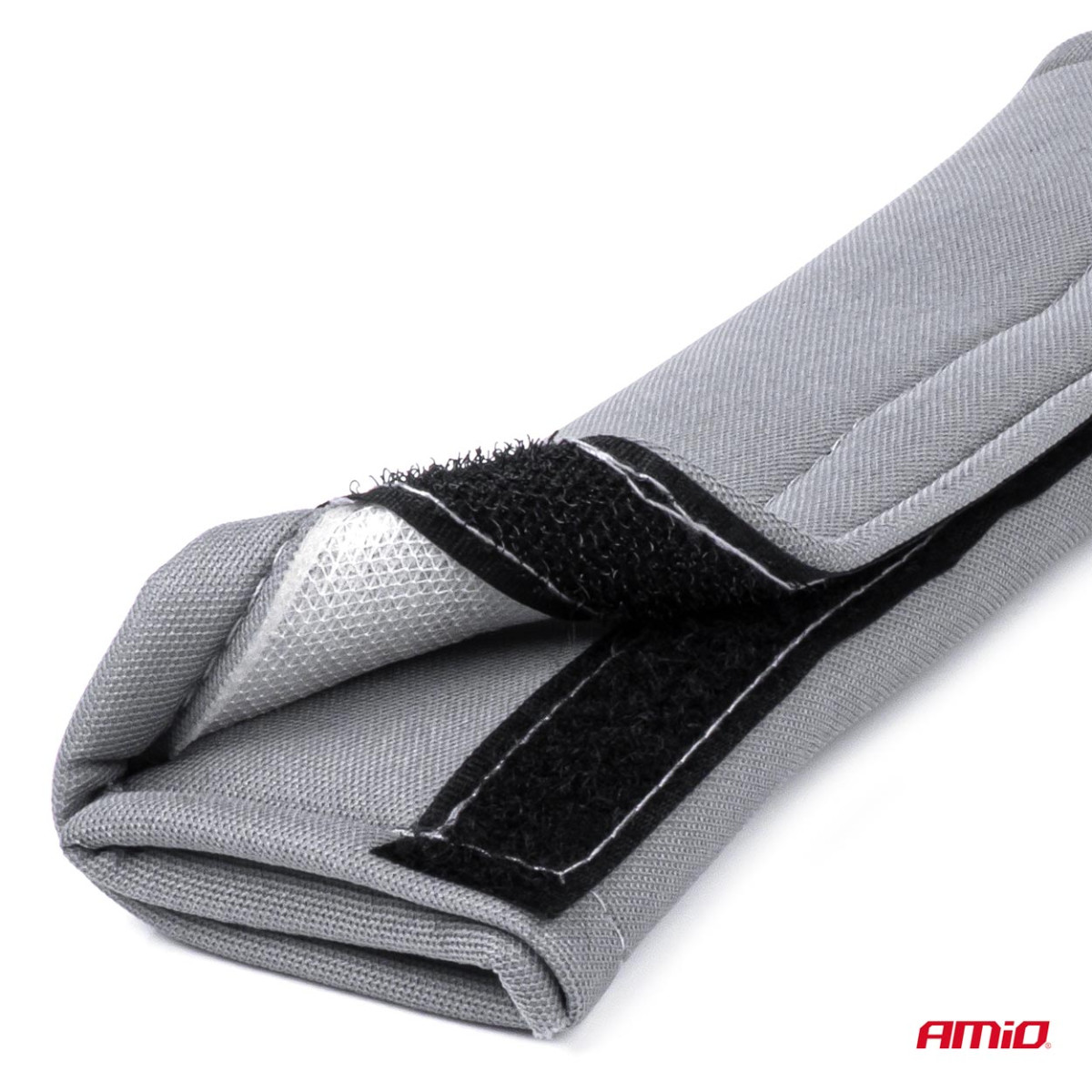 Seat belt pads, gray, 2 pcs.
