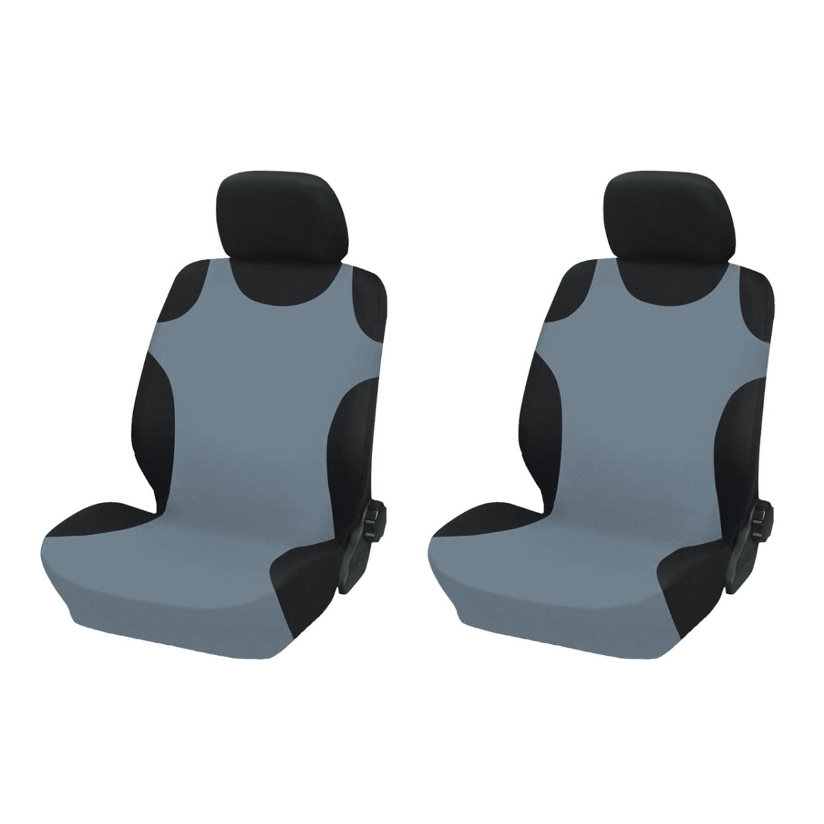 Universal seat covers "T-shirt" - gray, 2 pcs.