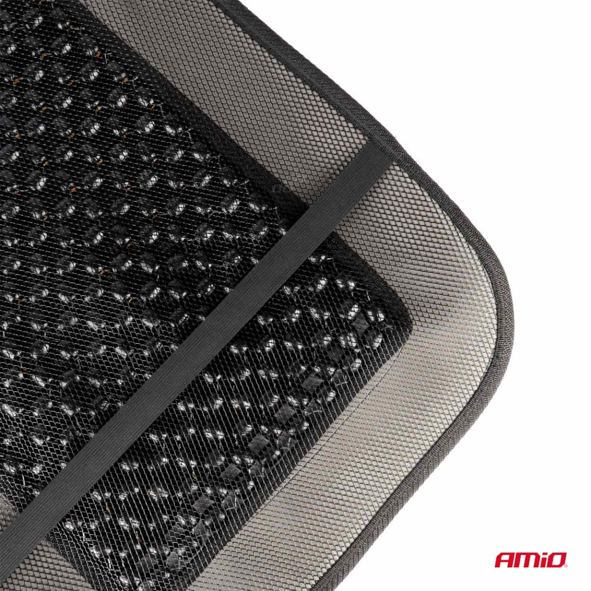 Car seat mat with beads 90 x 44 cm - black