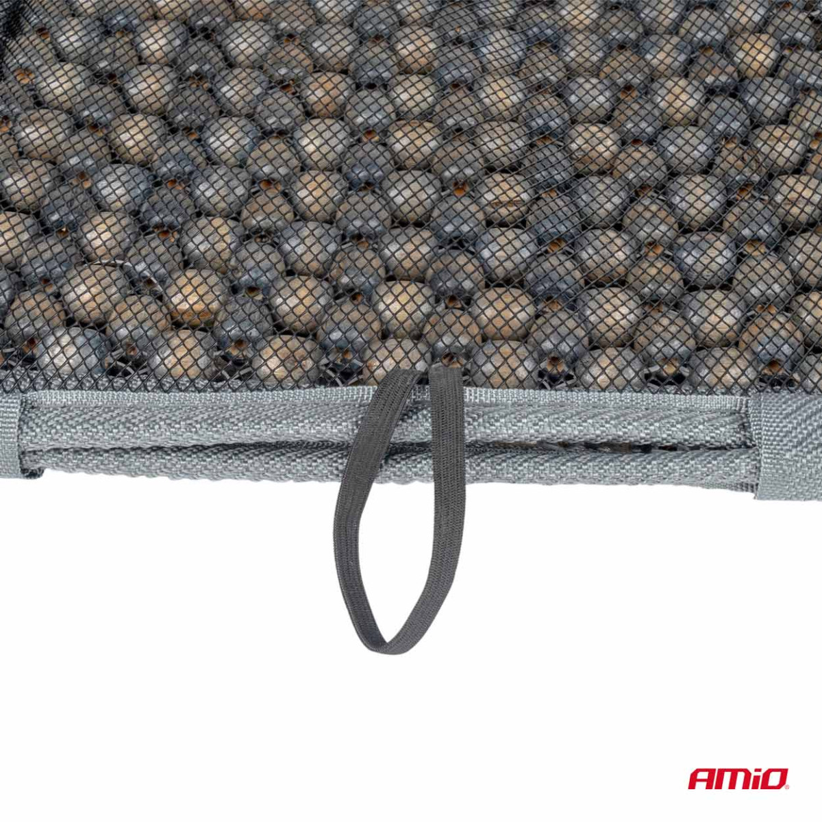 Car seat mat with beads 90 x 44 cm - gray