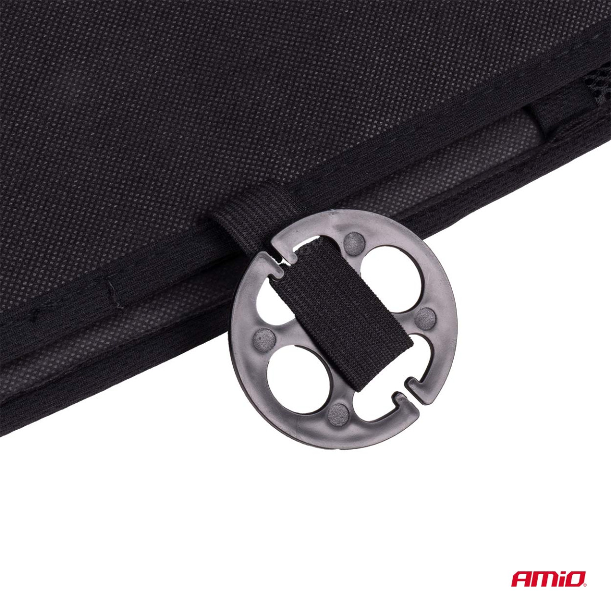 Car seat mat with beads 131 x 46 cm - black