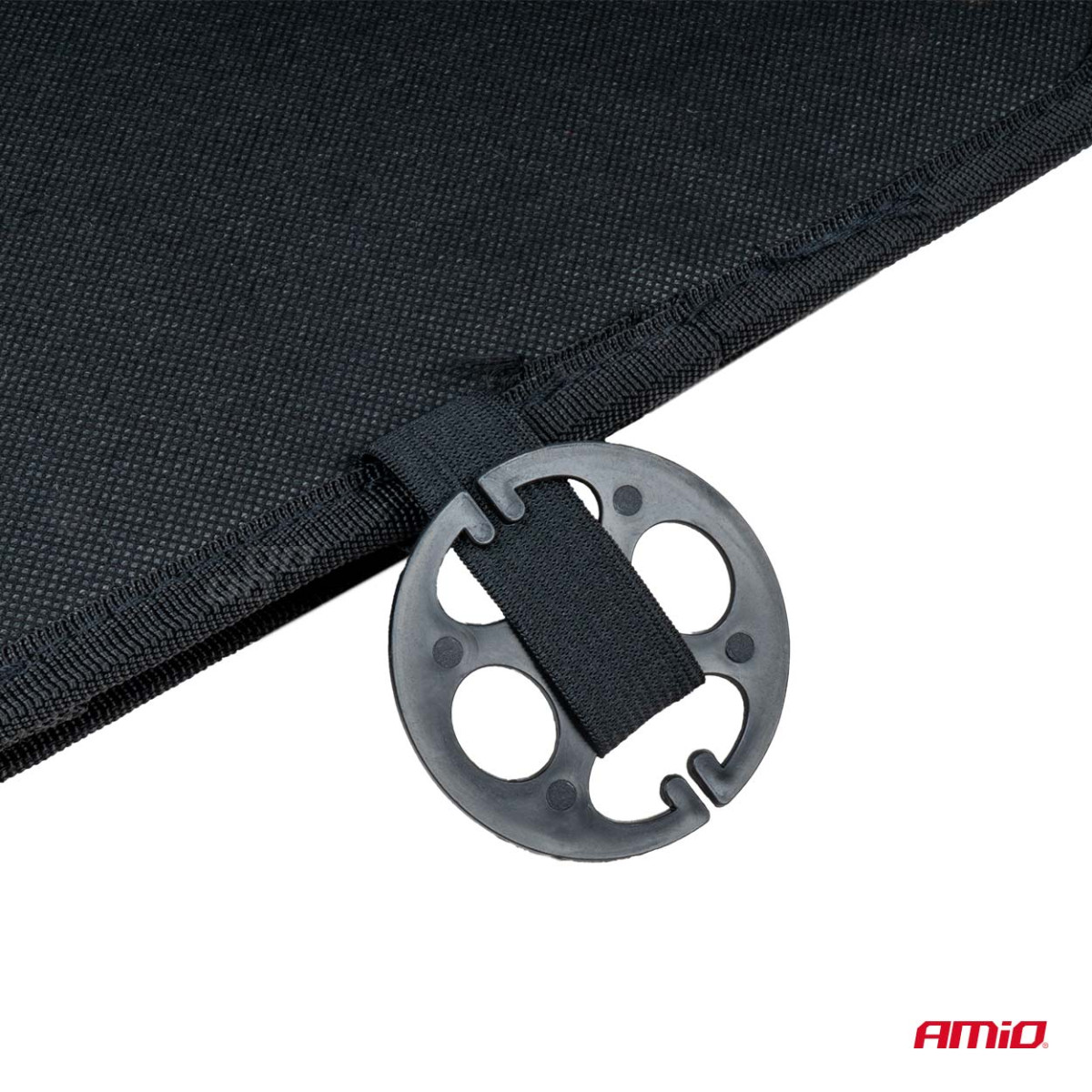 Car seat mat with beads 126 × 44 cm - black