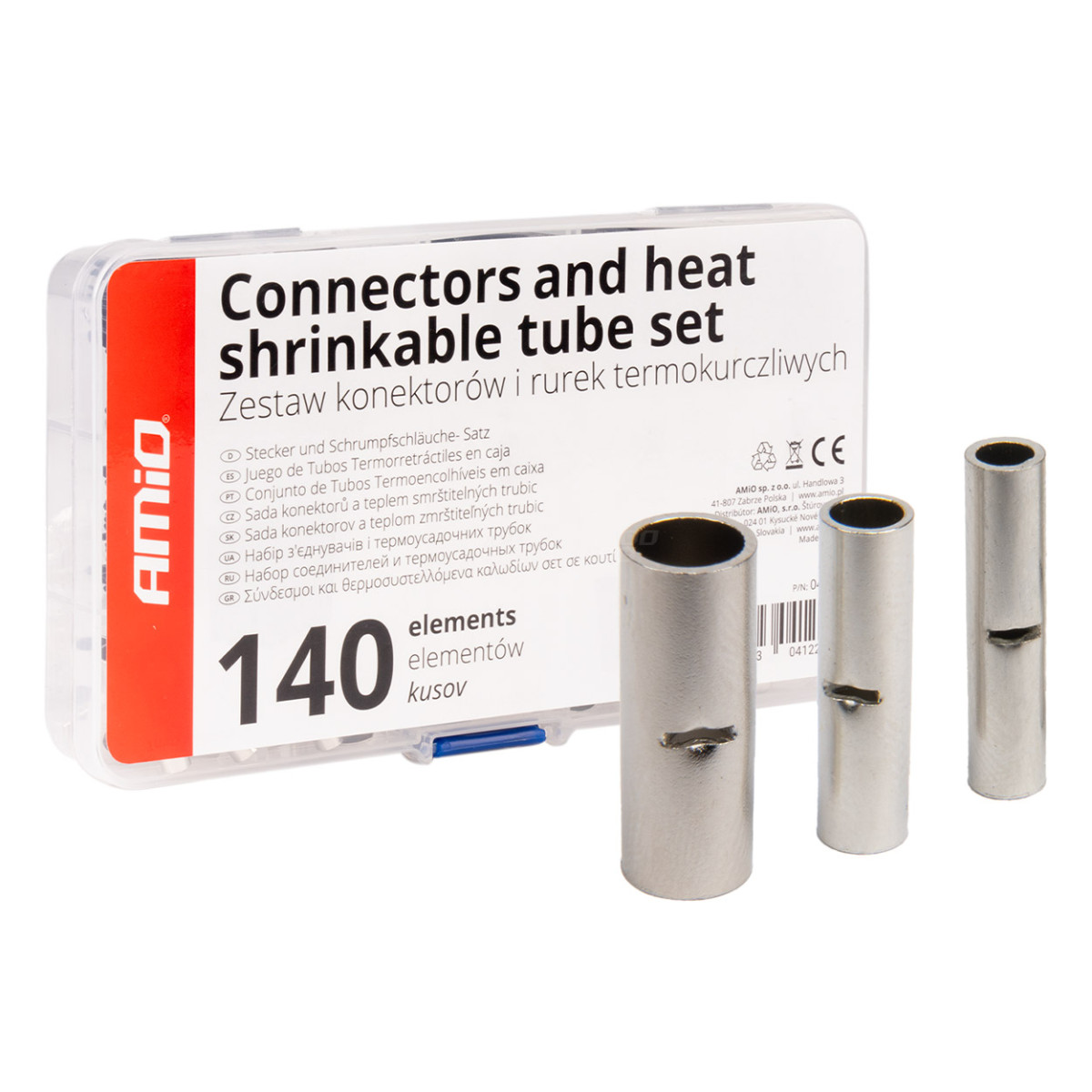 Wire connector set BN1.25, BN2, BN5.5, 160 pcs. AMIO-04123