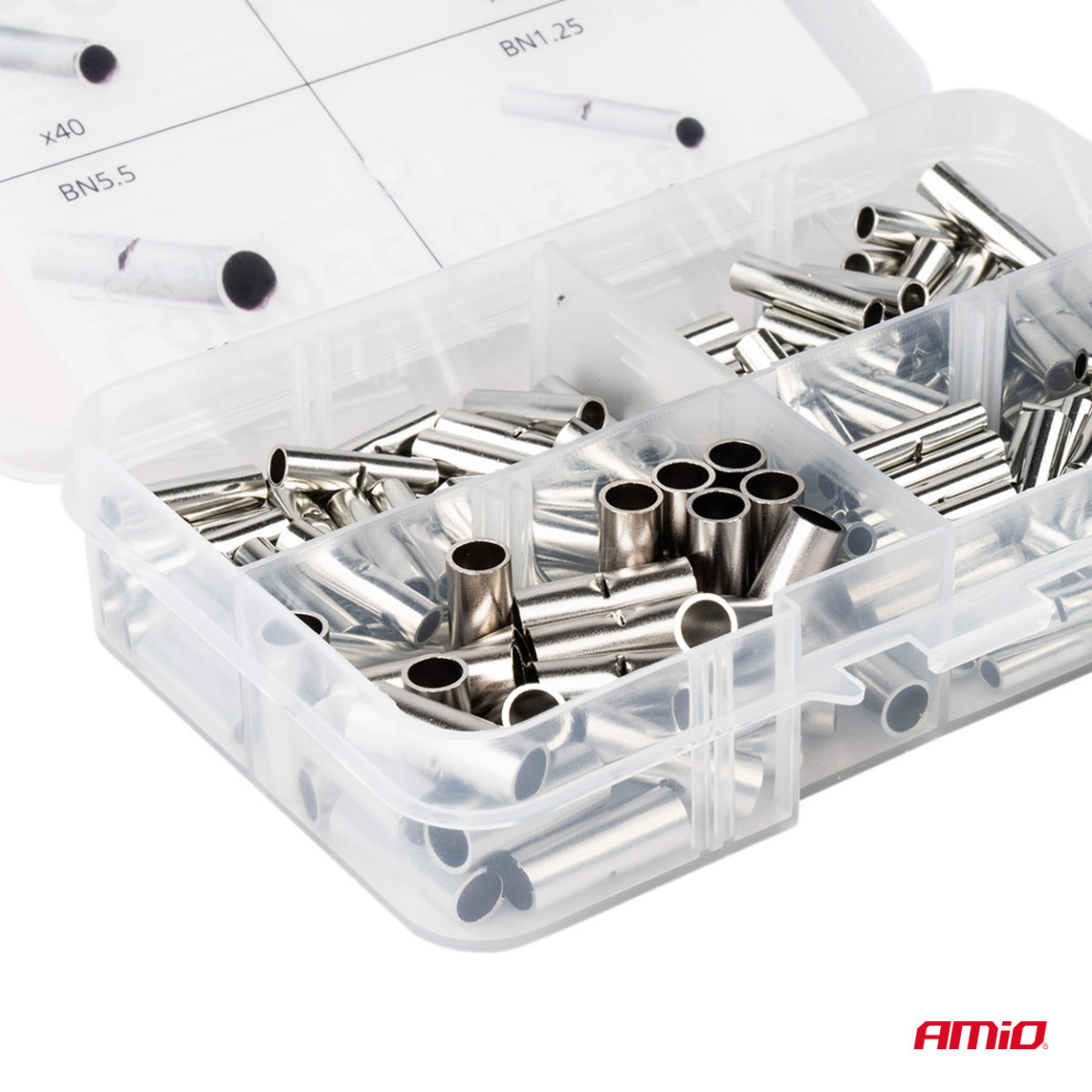 Wire connector set BN1.25, BN2, BN5.5, 160 pcs. AMIO-04123