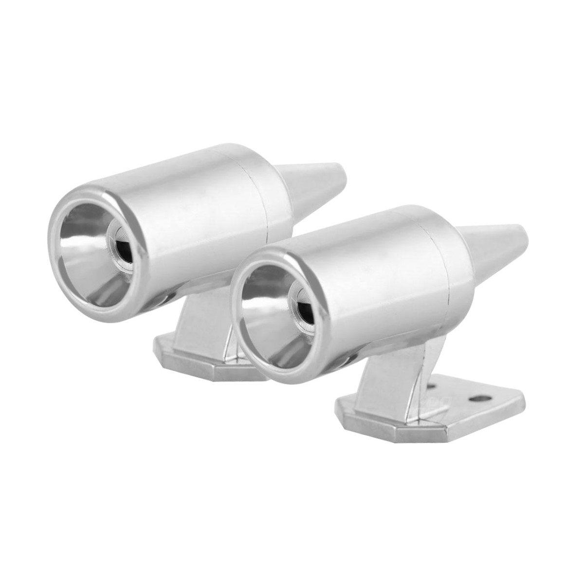 Ultrasonic wild animal repeller, chrome, 2 whistles AMIO-02454
