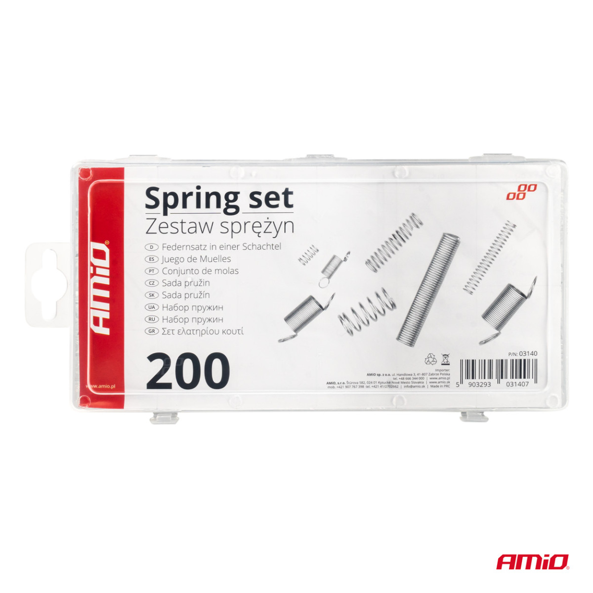 Spring set, 200 pcs., AMIO-03140
