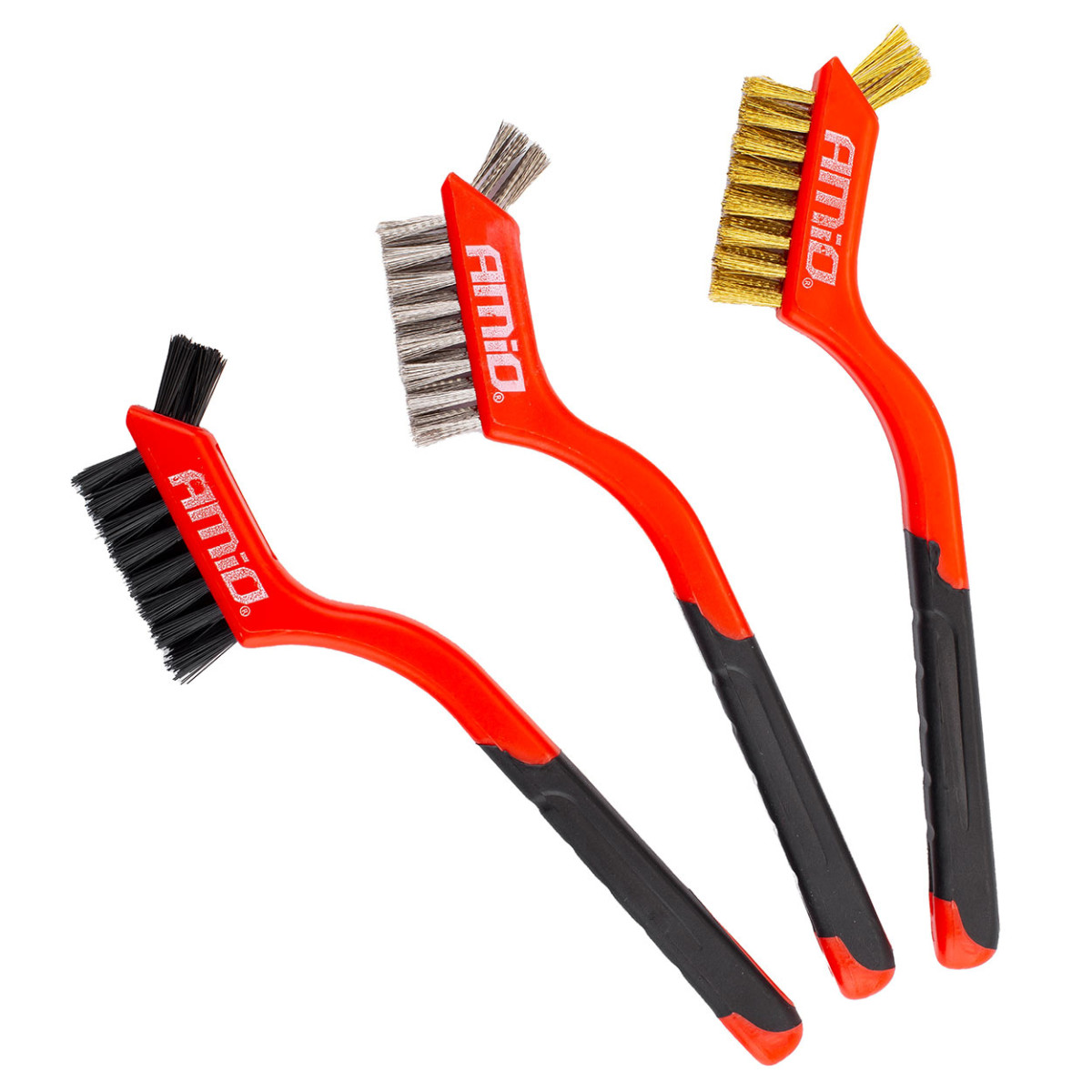 Steel/wire brush set, 3 pcs.