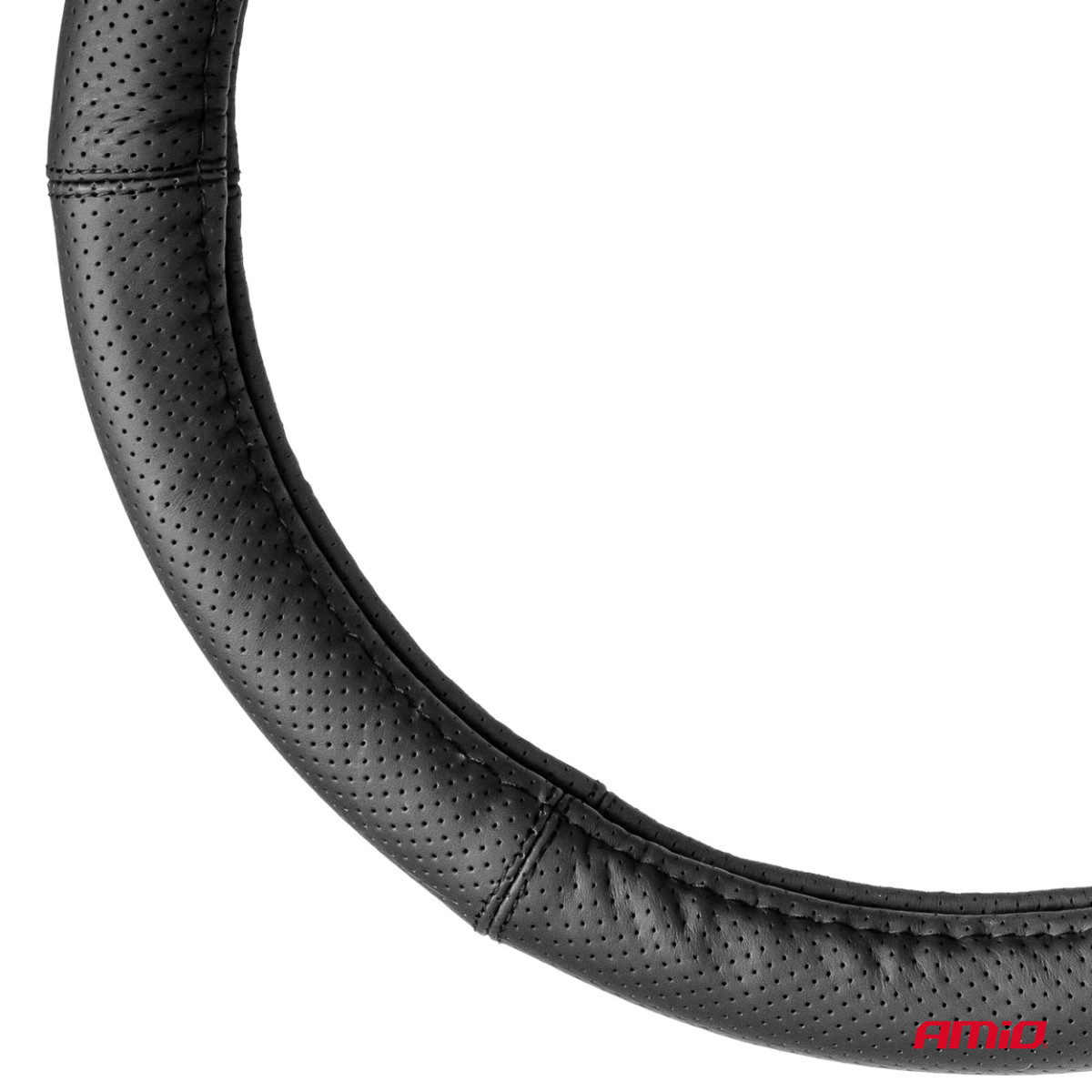 Car steering wheel cover 37-39 cm, genuine leather, SWC-50-M