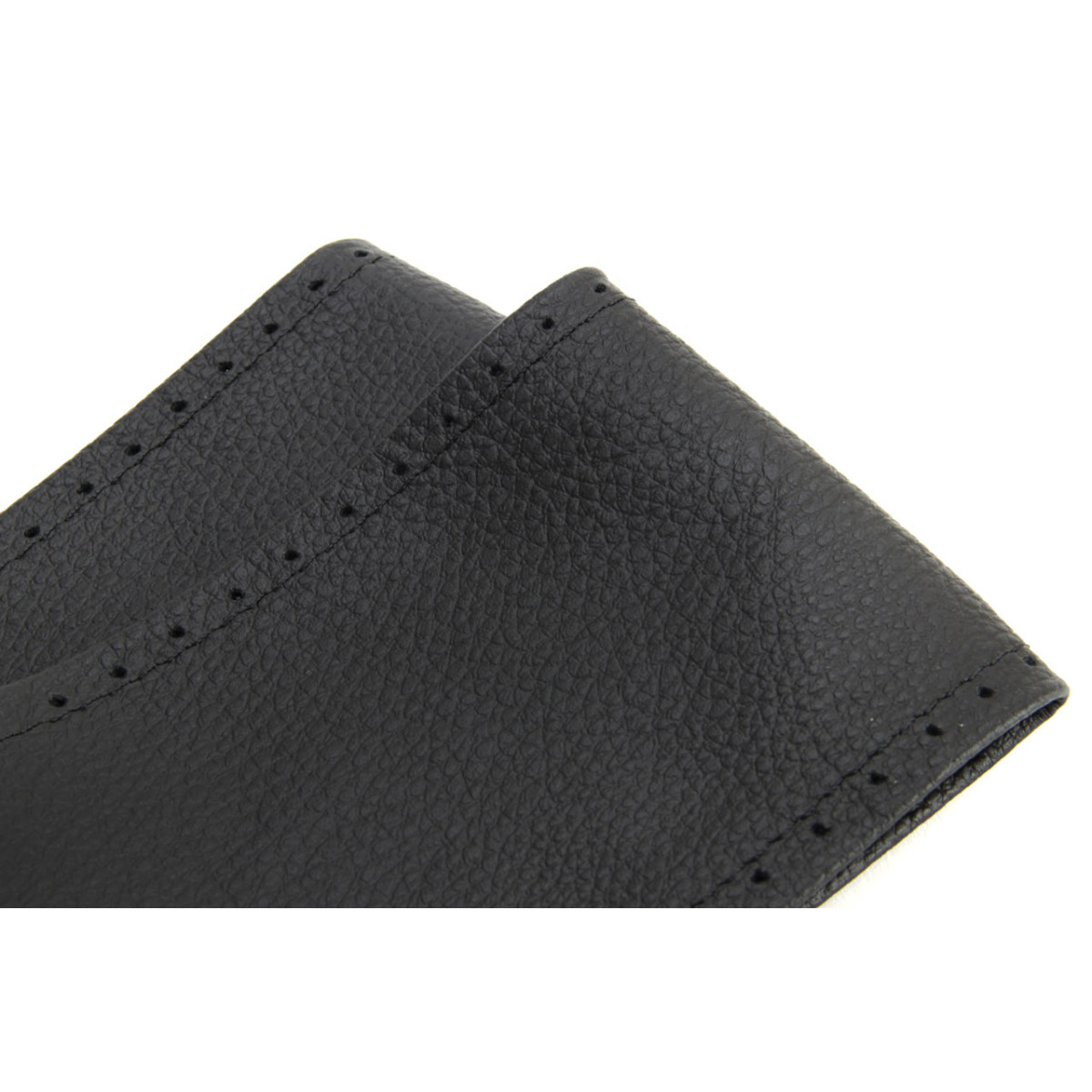 Steering wheel cover with genuine leather, with stitching, 43-45/92 mm