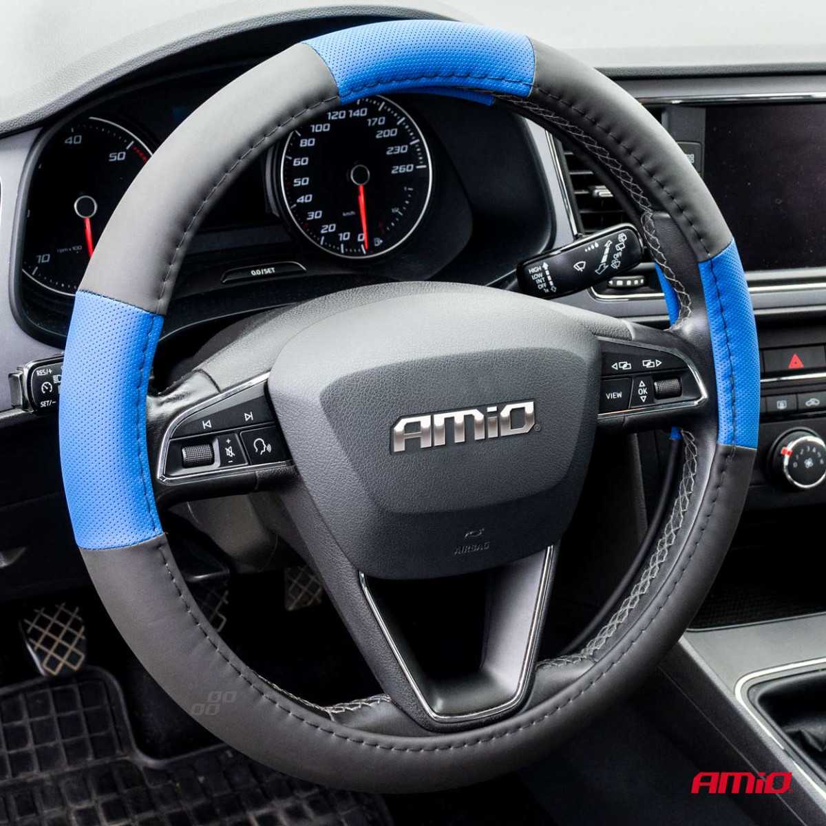 Car steering wheel cover 37 - 39 cm, SWC-04-M