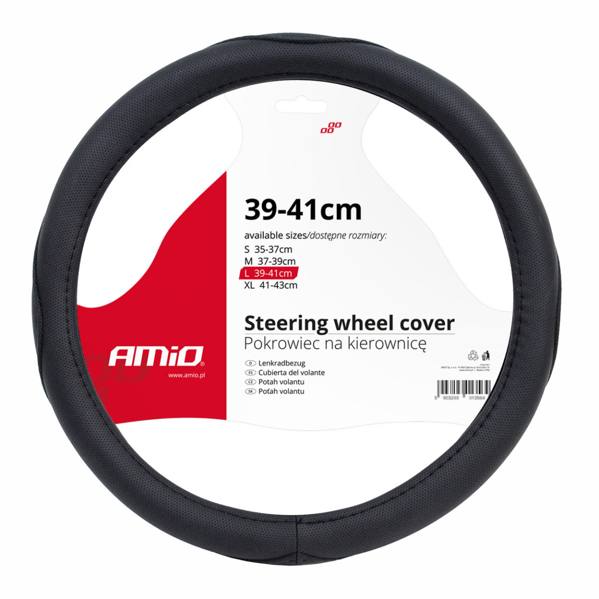 Car steering wheel cover 39 - 41 cm, SWC-09-L