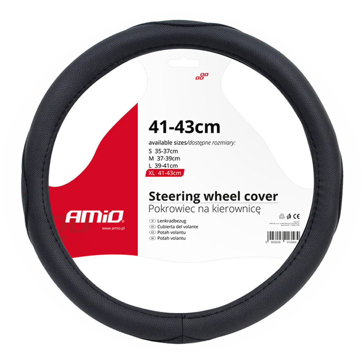 Car steering wheel cover 41 - 43 cm, SWC-09-XL