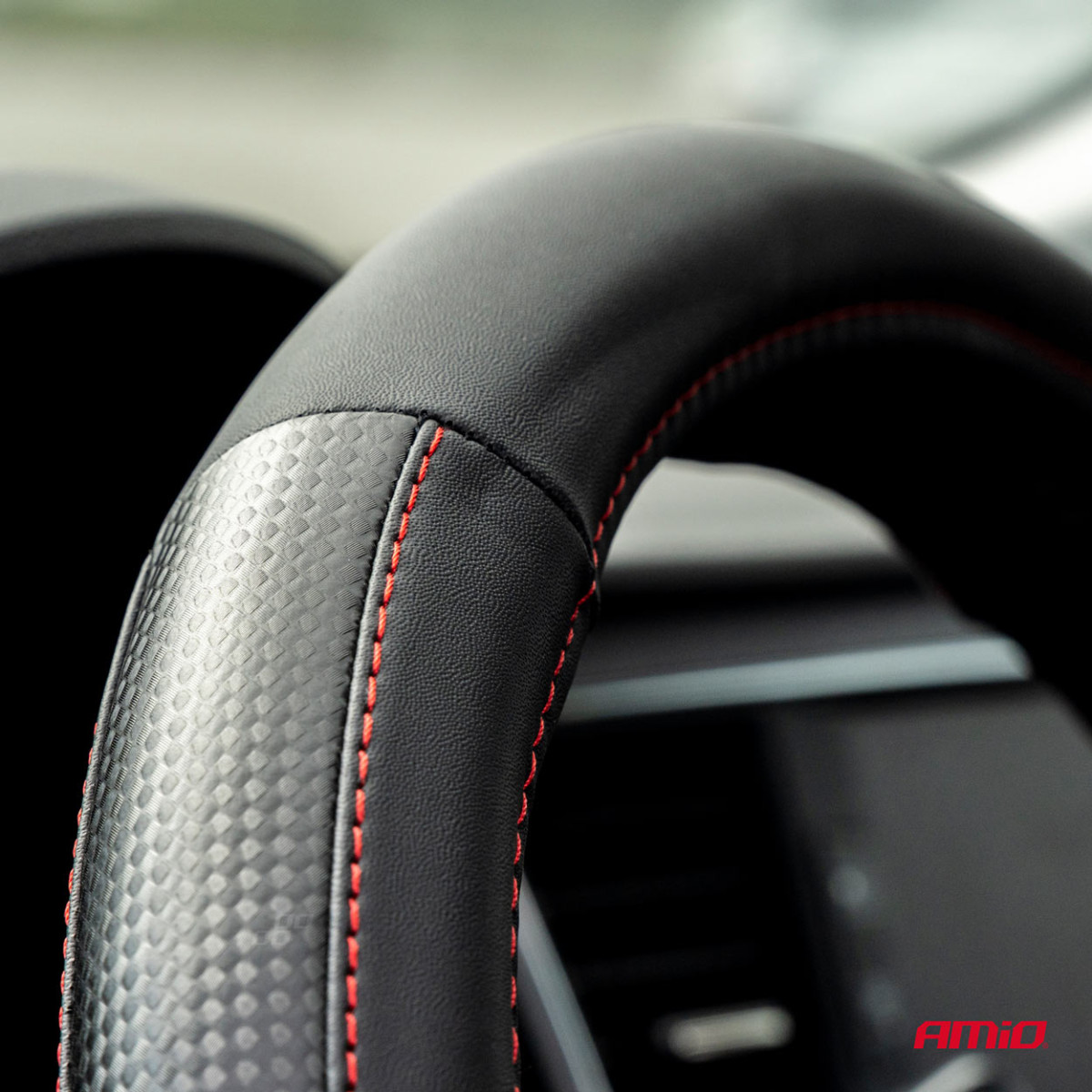 Car steering wheel cover 37-39 cm, SWC-28-M