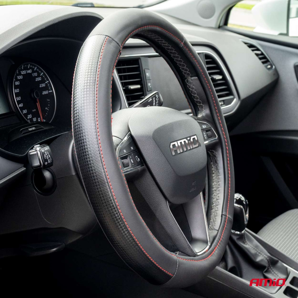 Car steering wheel cover 37-39 cm, SWC-28-M