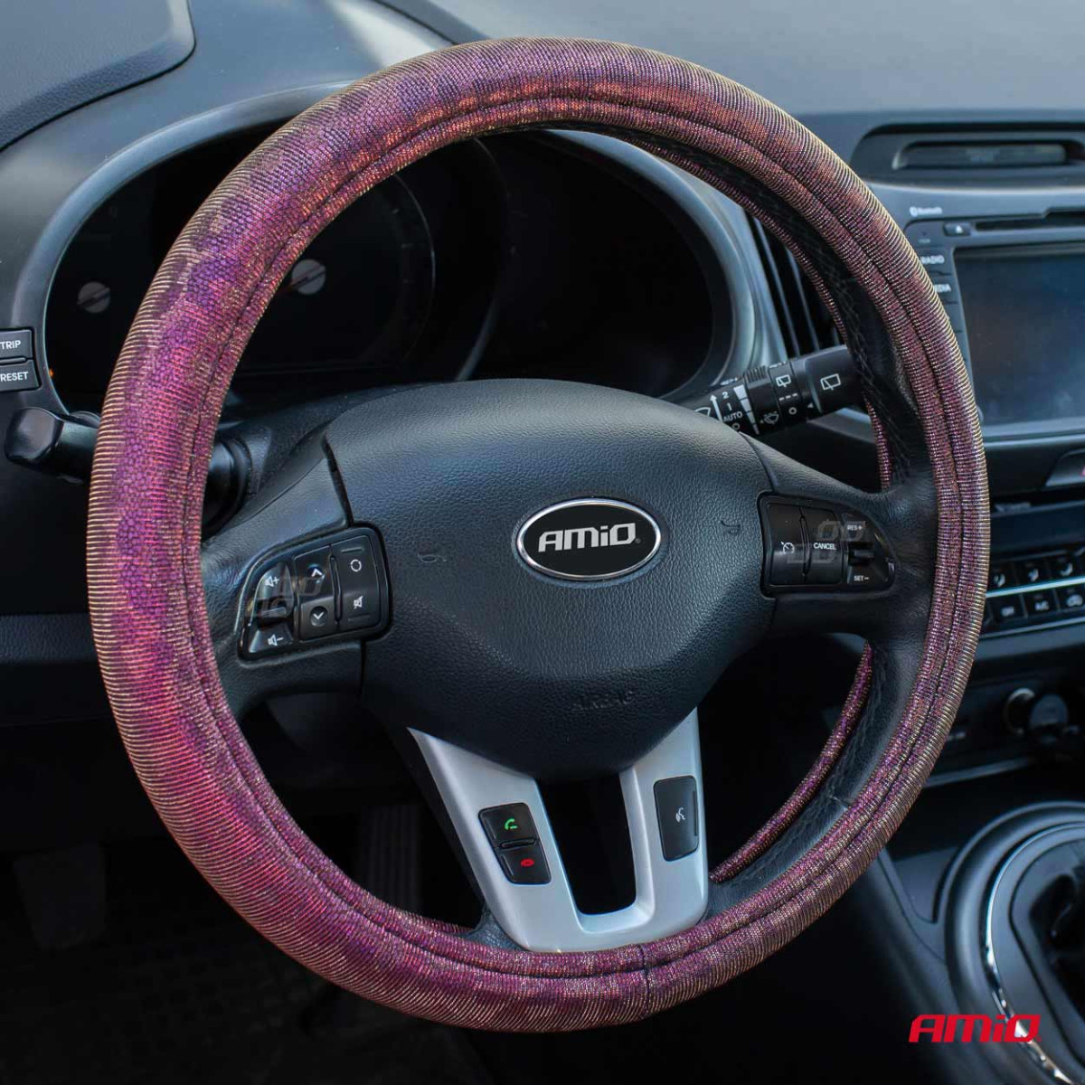 Car steering wheel cover 37-39 cm, SWC-33-M