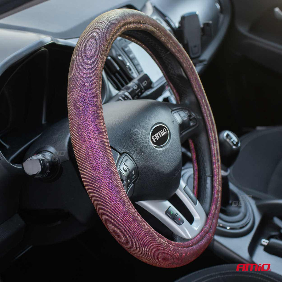 Car steering wheel cover 37-39 cm, SWC-33-M