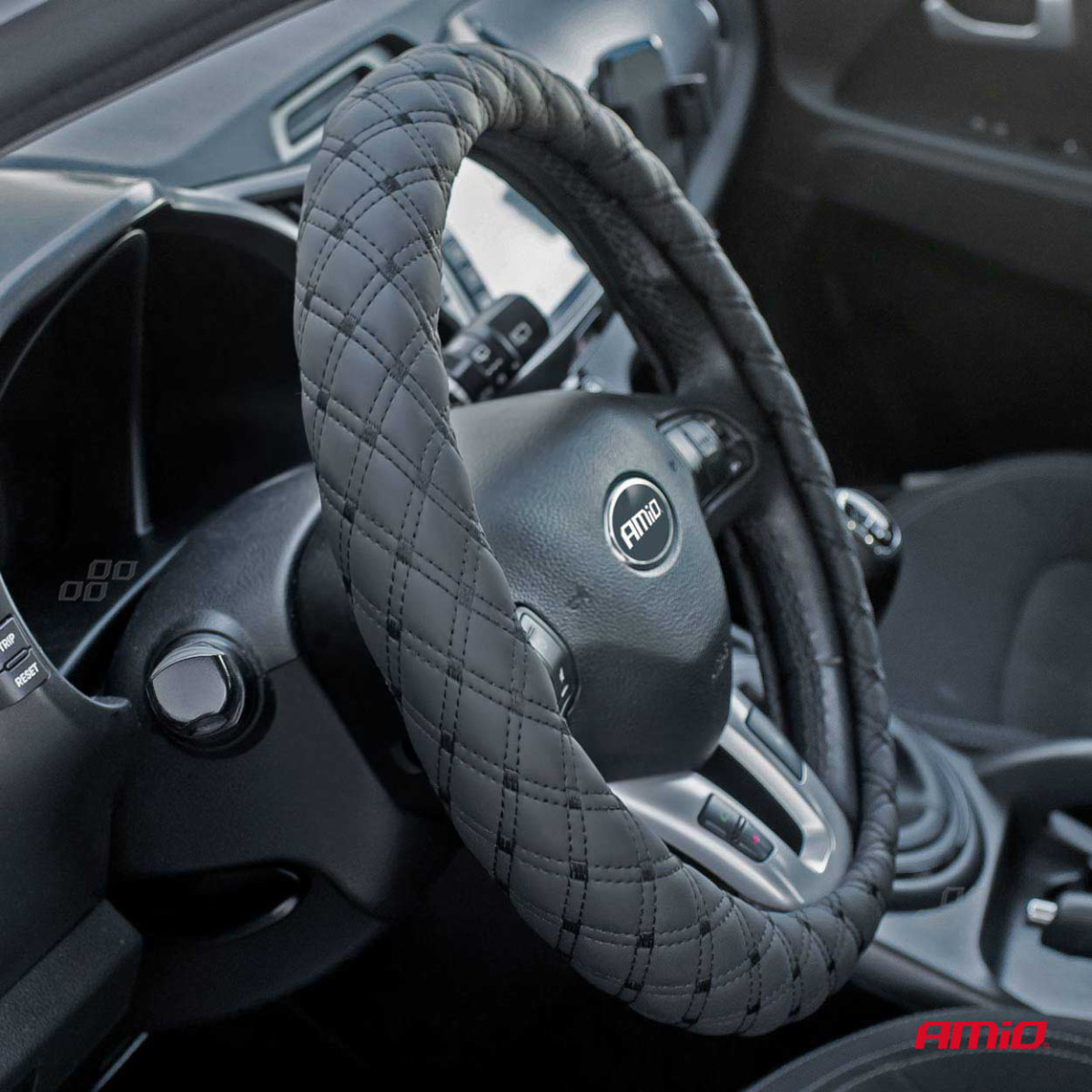 Car steering wheel cover 37-39 cm, SWC-41-M