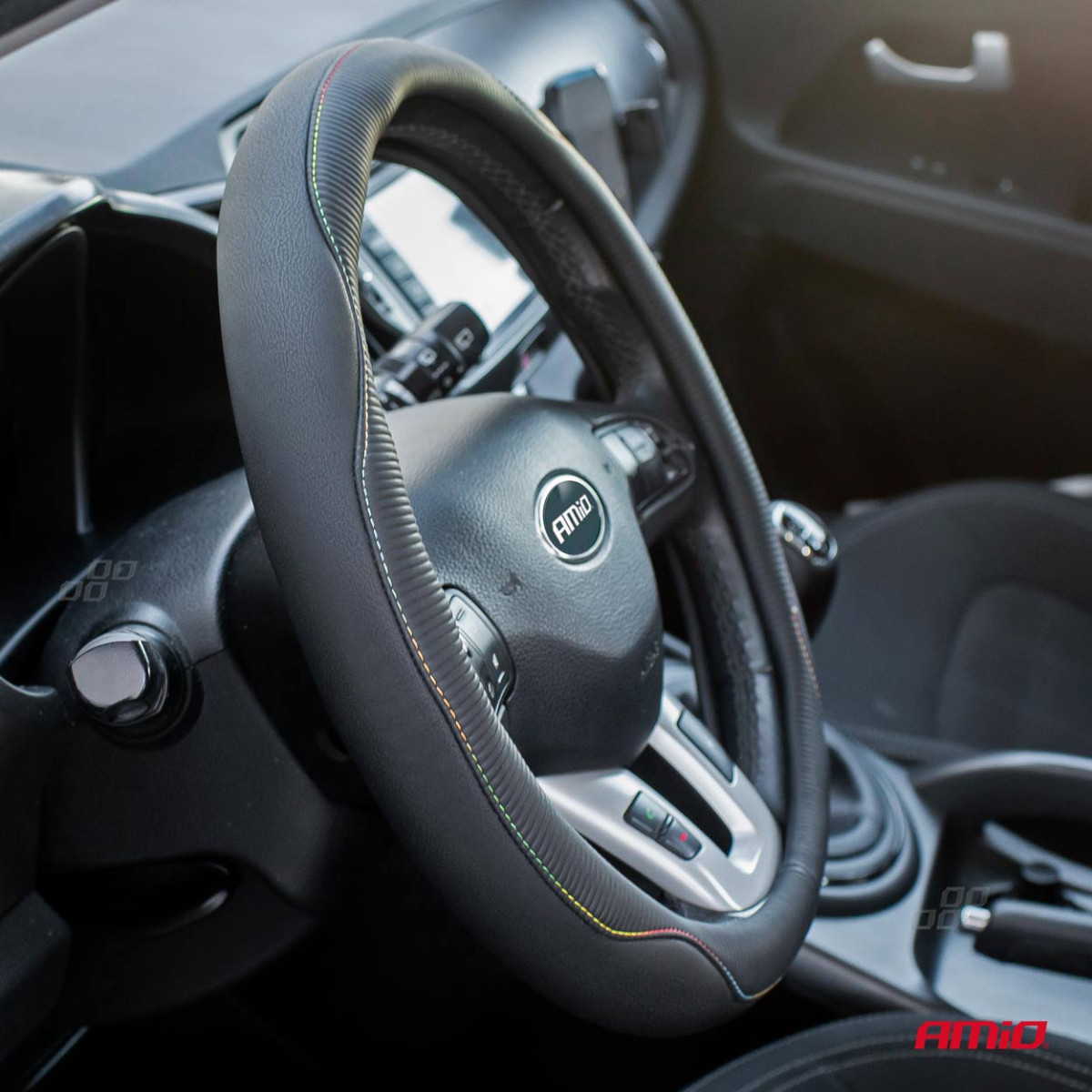 Car steering wheel cover 37-39 cm, SWC-42-M