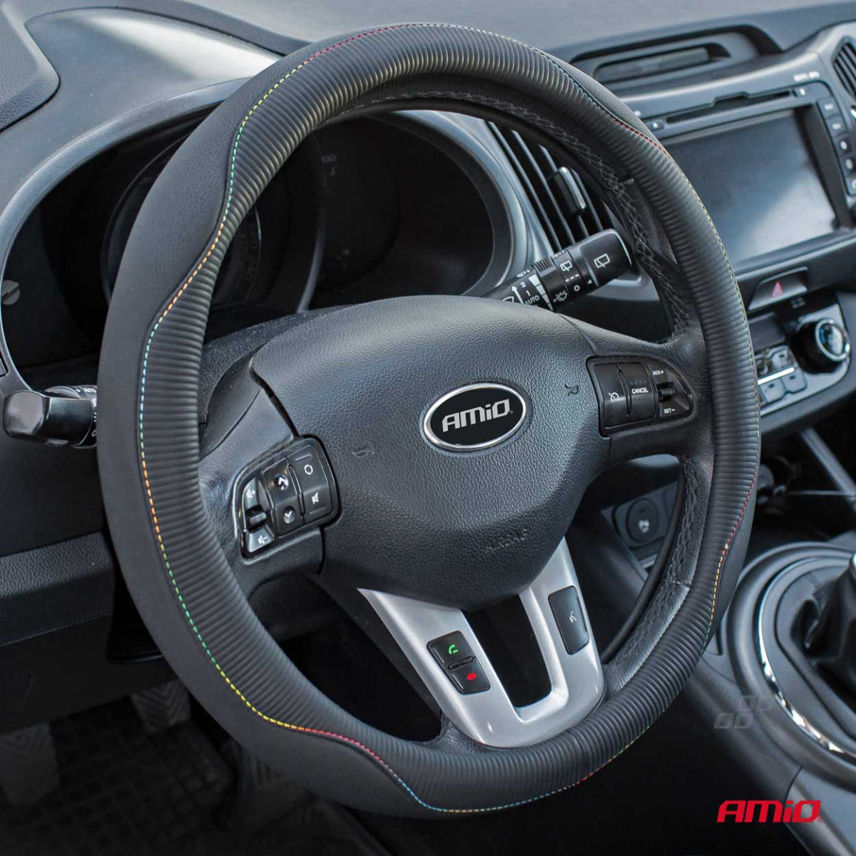 Car steering wheel cover 37-39 cm, SWC-42-M