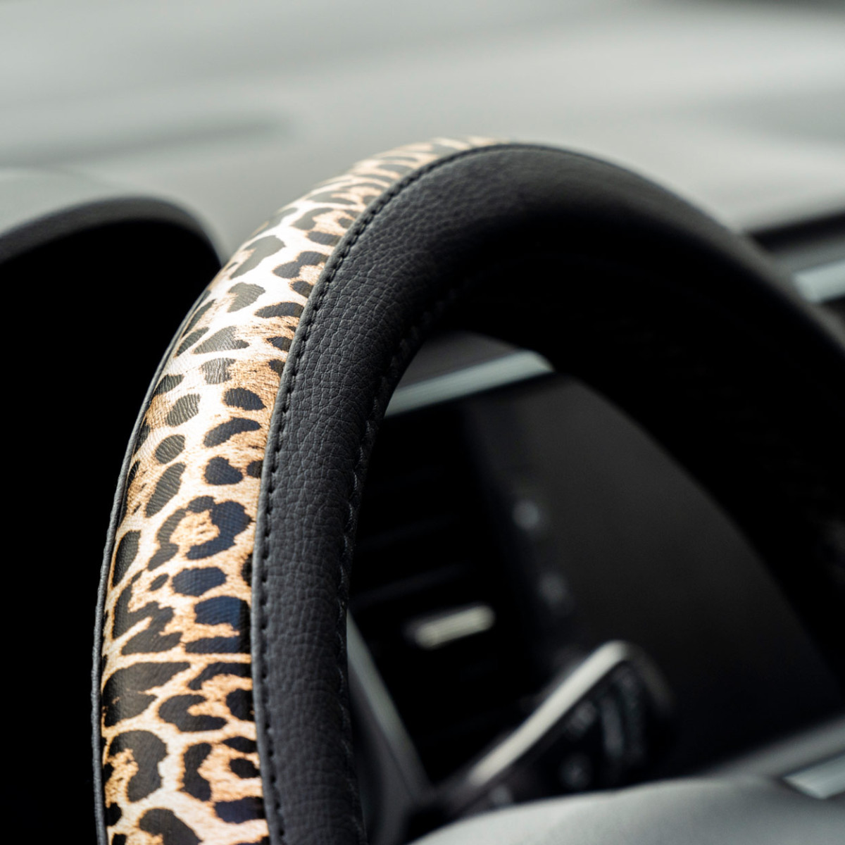 Car steering wheel cover 37-39 cm, SWC-43-M