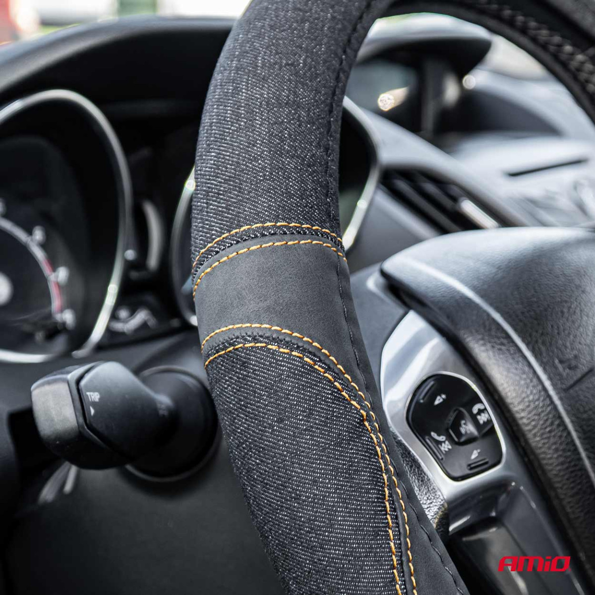 Car steering wheel cover 37-39cm, SWC-52-M