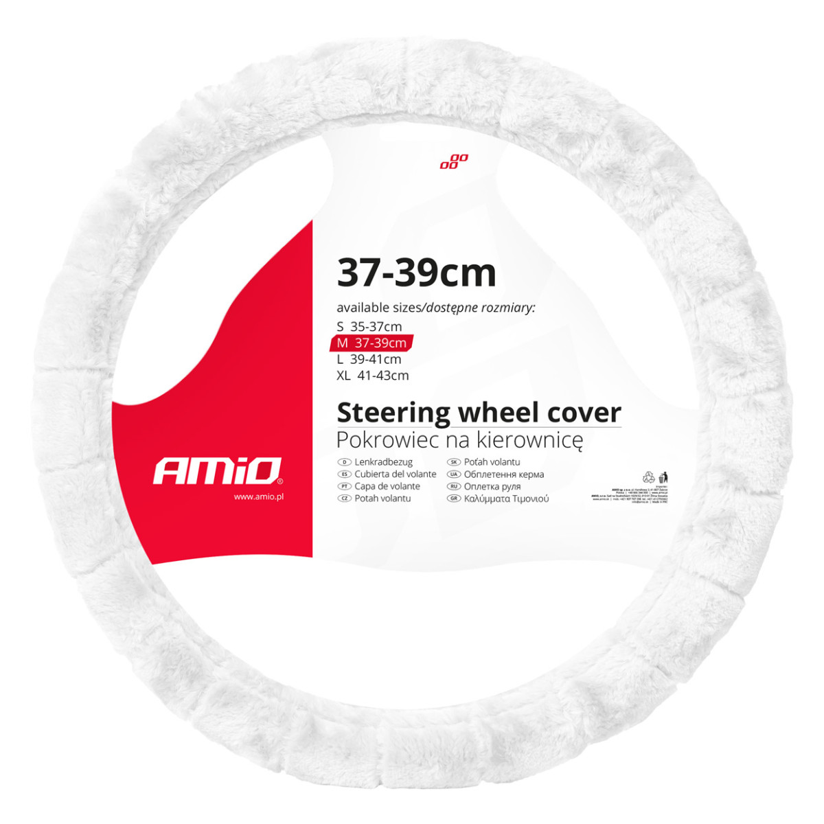 Car steering wheel cover 37-39cm, SWC-53-M