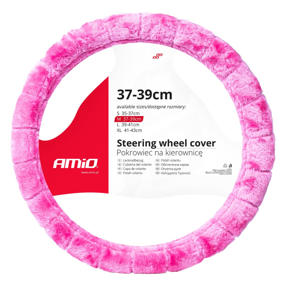 Car steering wheel cover 37-39cm, SWC-54-M