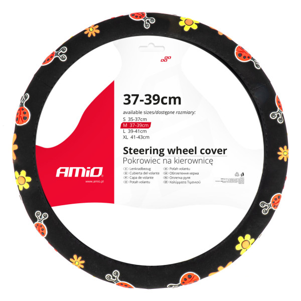 Car steering wheel cover 37-39cm, SWC-58-M