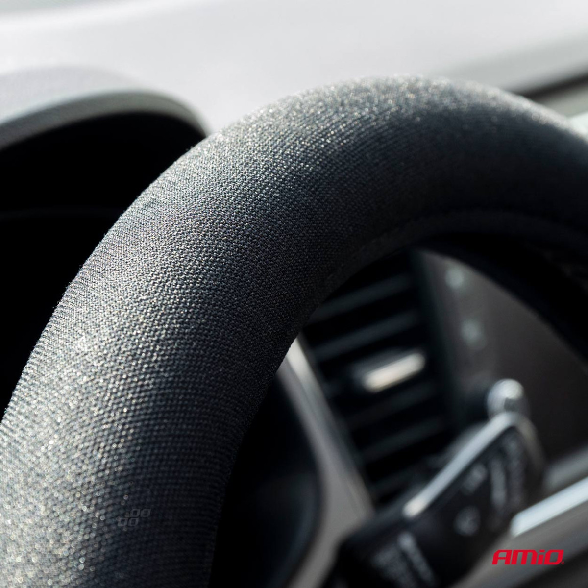 Car steering wheel cover 37-39 cm, M, Velour