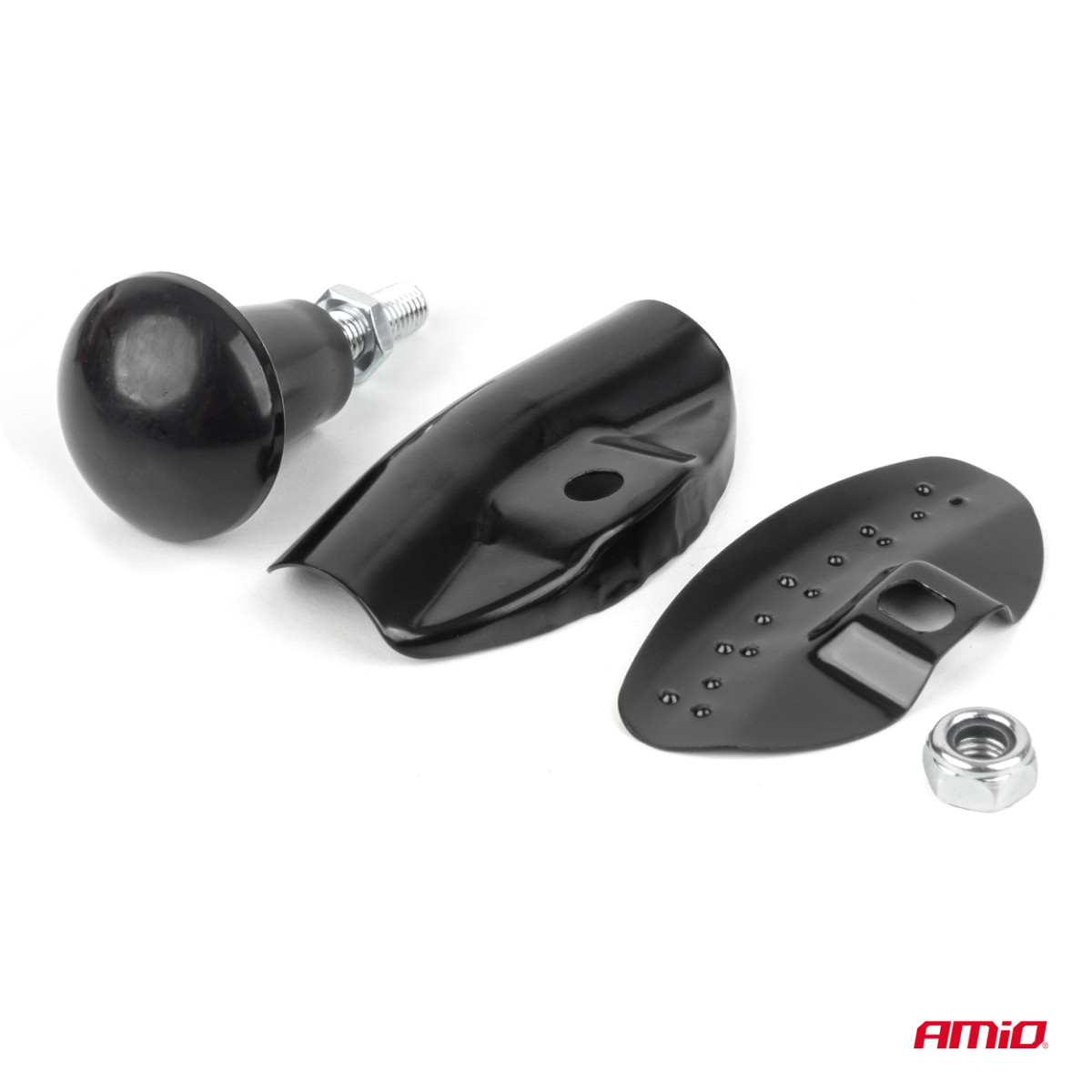 Steering wheel knob, black, AMIO-04974