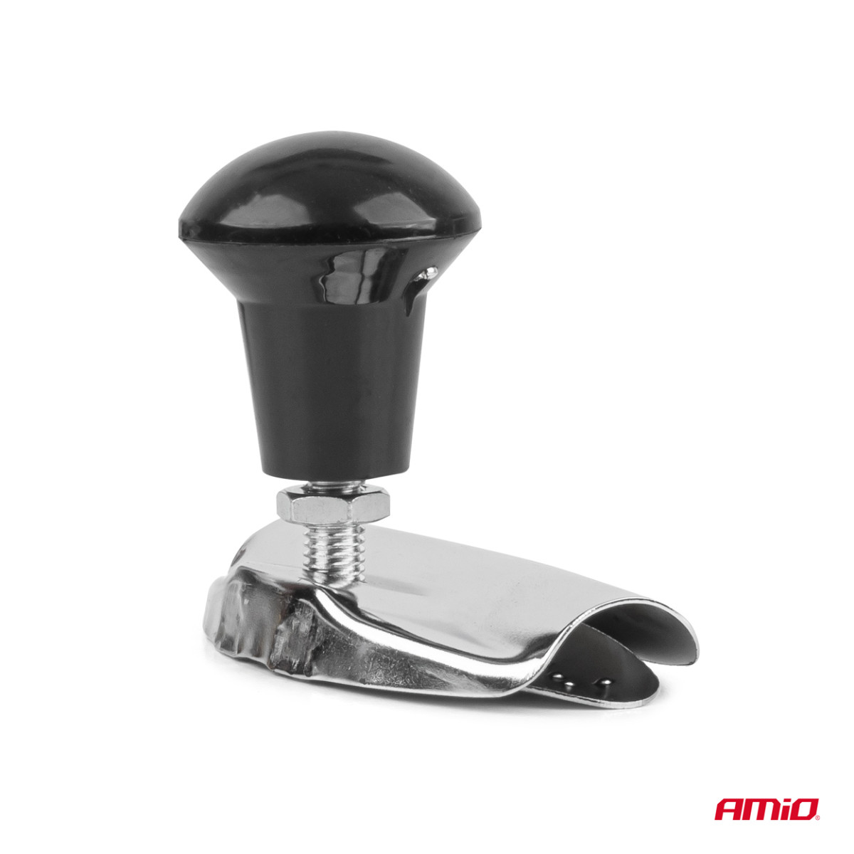 Steering wheel knob, silver, AMIO-04975